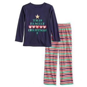 Toddler “This Family Loves Christmas” Pajama Set